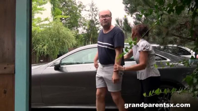 GrandParentsX Amit Sun And Danny Bloom - Rich Couple Teach Poor Student