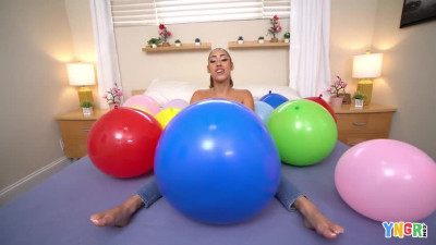 Bang YNGR Kira Perez - Shows Us Whats Poppin With Some Balloon Tricks