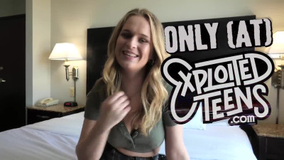 This SUPER Cute Blonde Teen Deep Throat A Big Dick