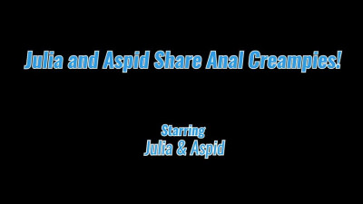 AllAnalAllTheTime Julia And Aspid Share Anal Creampies