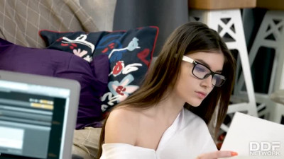 HandsOnHardcore Stefany Kyler - Sexy Student Goes Wild During Work Session