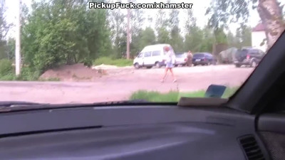 Blonde Girl Fucked On The Roadside