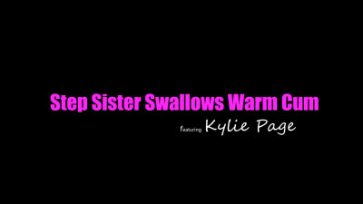 StepSiblingsCaught Kylie Page Step Sister Swallows Warm Cum