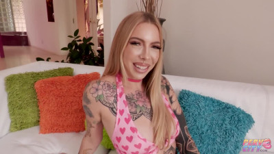 Cassidy Luxe - Inked Blonde Cassidy Luxe Enjoys Intense Anal Pounding